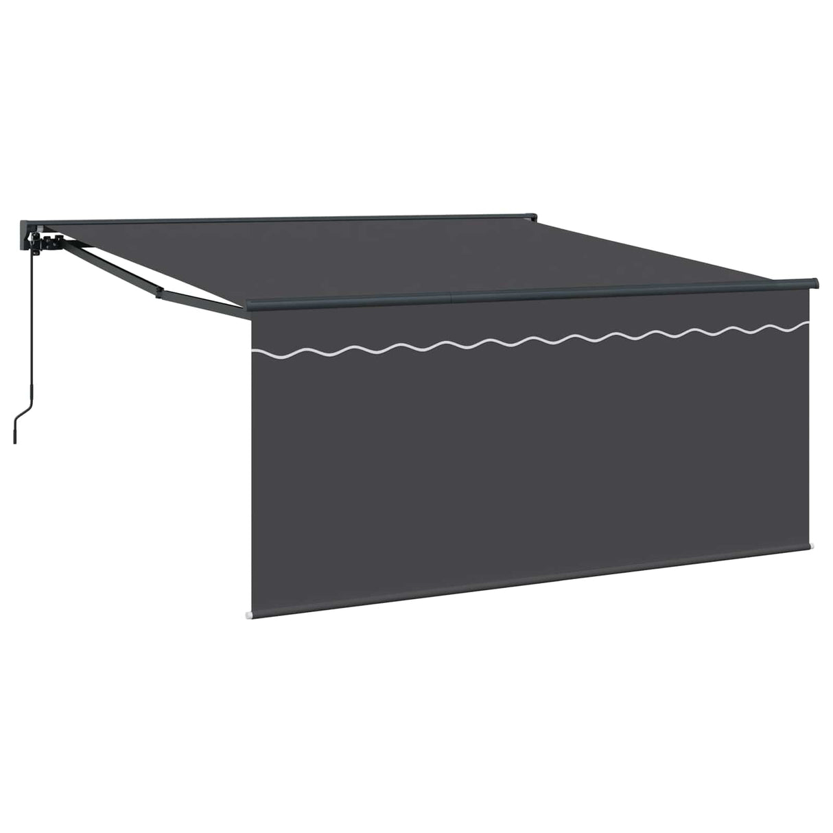 Vidaxl inklapbaar zonnescherm antraciet 350 x 300 cm