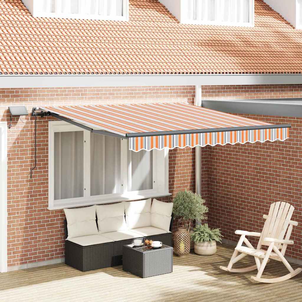 Vidaxl inklapbaar zonnescherm multikleur 350 x 250 cm stof