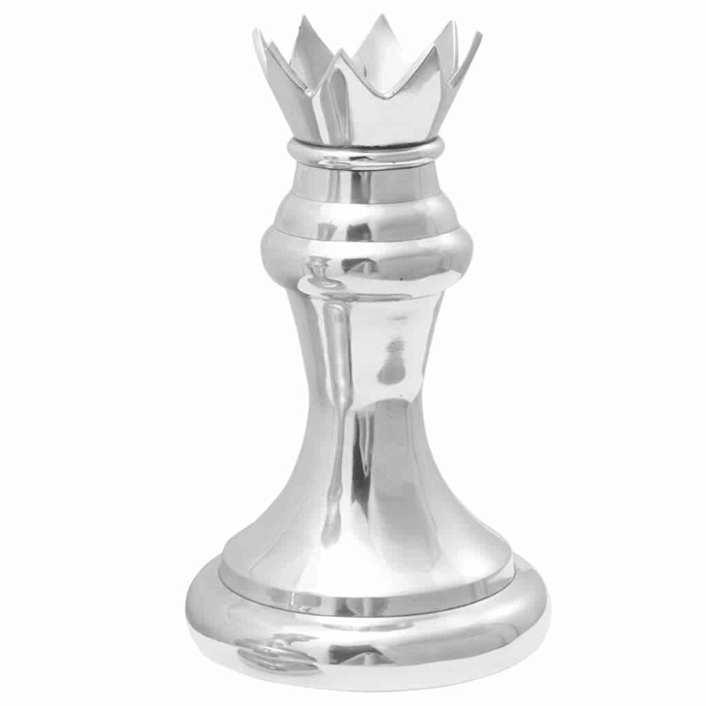 Vidaxl beelden 2 pcs zilver 17 x 17 x 42 cm aluminium