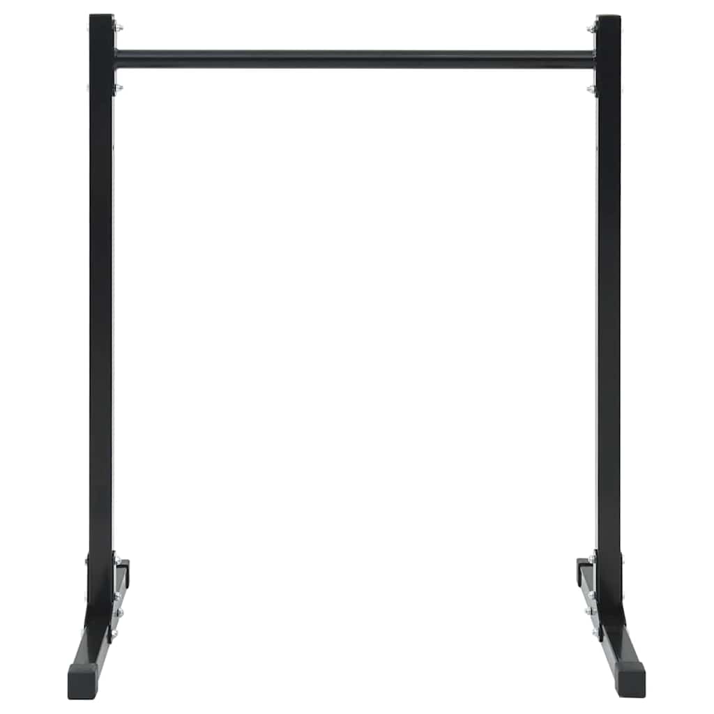 Vidaxl dip station 2 pcs zwart 55 x 90 x 104.5 cm gepoedercoat staal