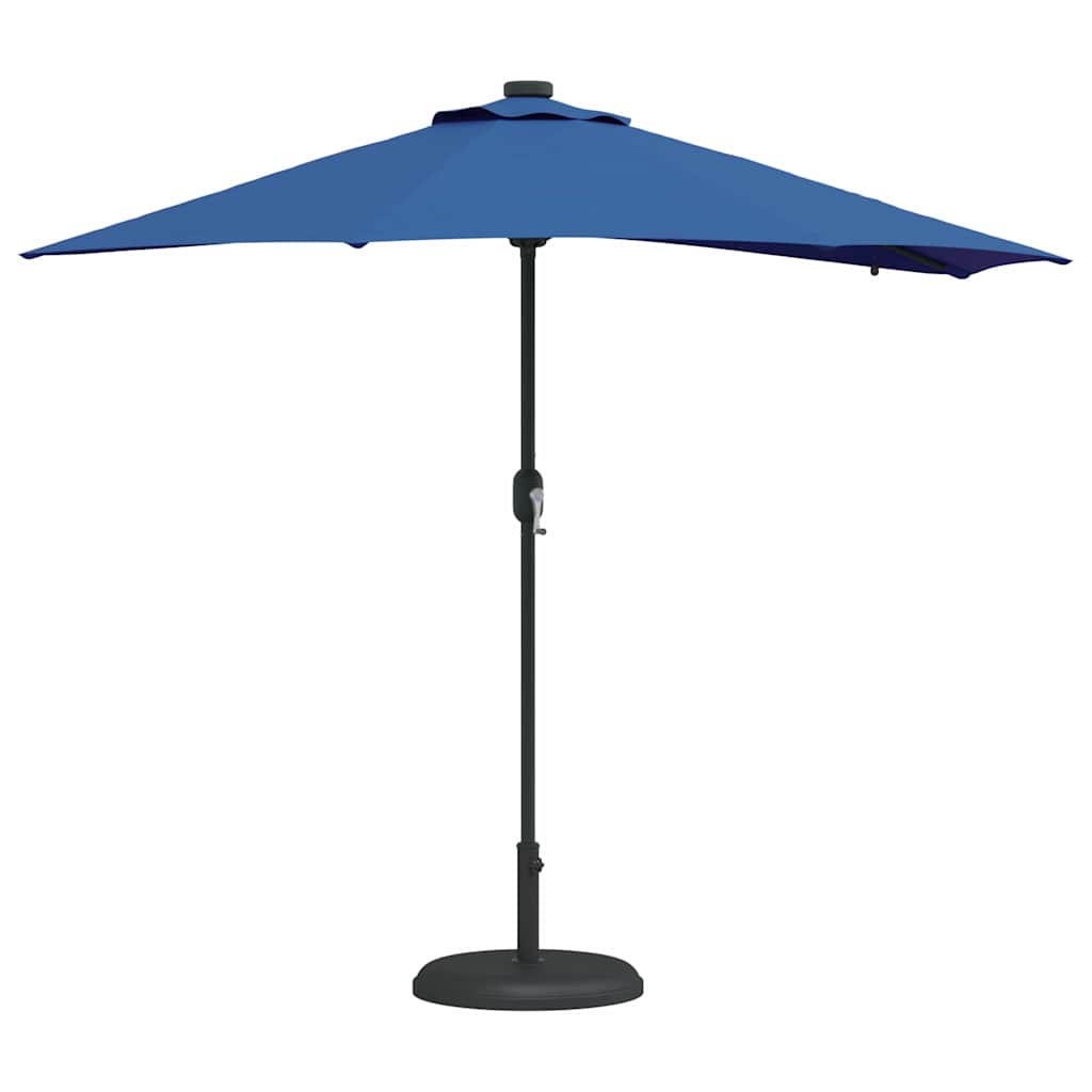 Vidaxl tuinparasol azurblauw 294 x 150 x 223 cm polyester en staal