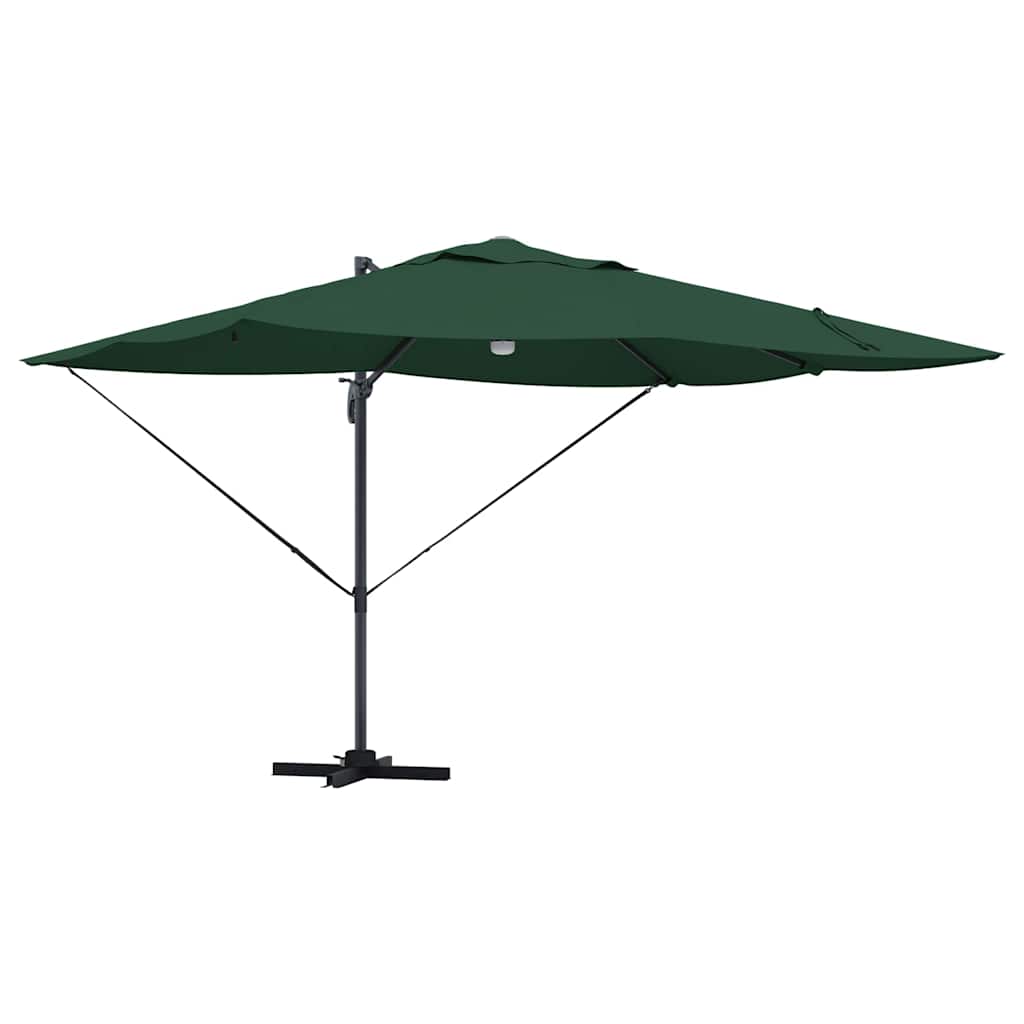 Vidaxl parasol groen 351 x 250 x 253 cm polyester en aluminium