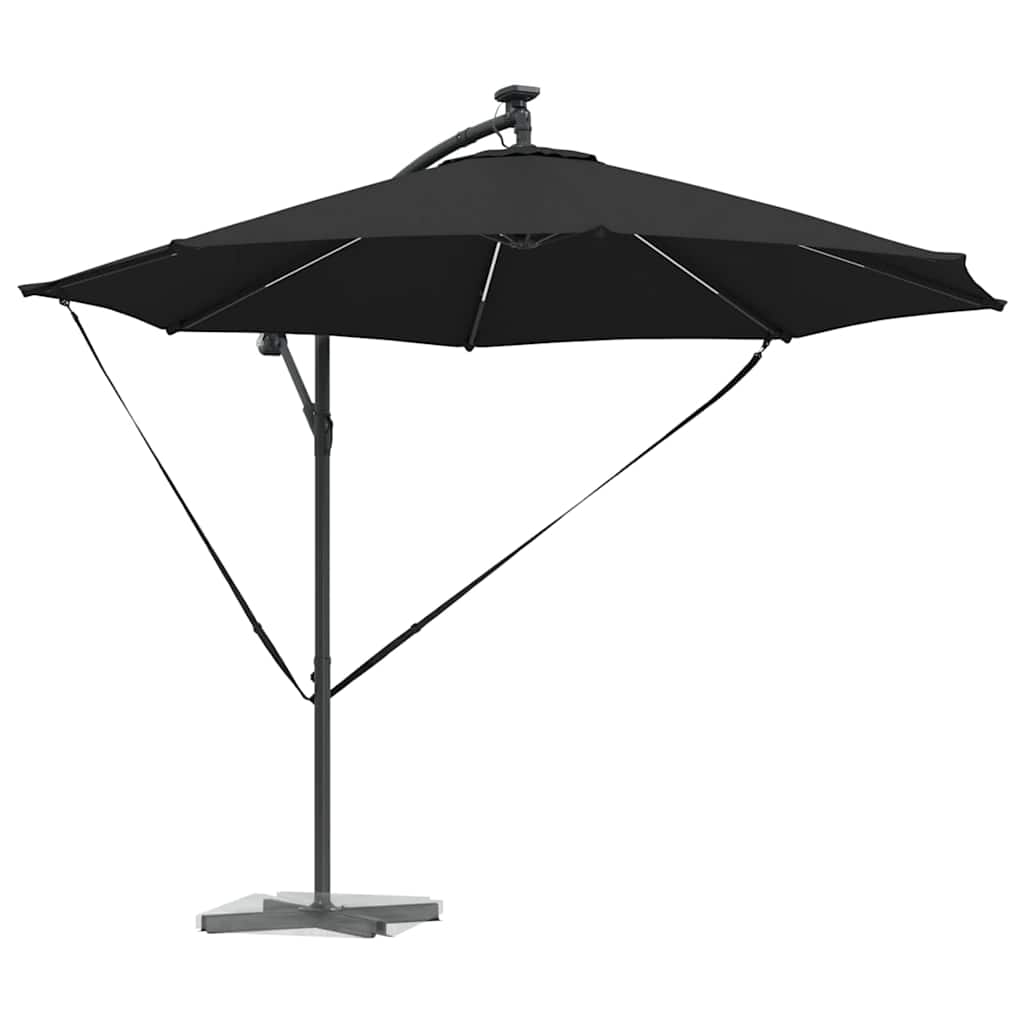 Vidaxl parasol zwart 294 x 294 x 248 cm polyester en aluminium