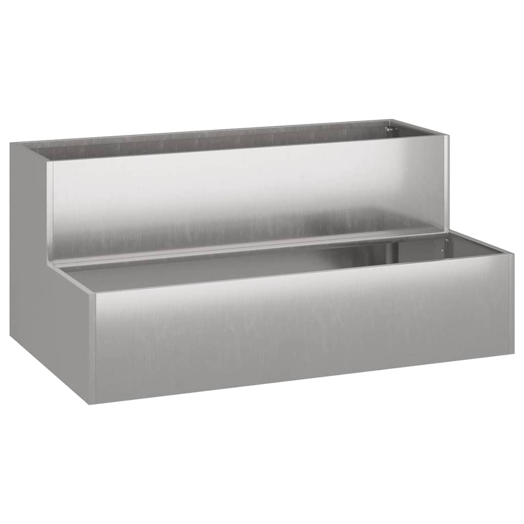 Vidaxl tuin bloempot roestig 100 x 60 x 45 cm cortenstaal