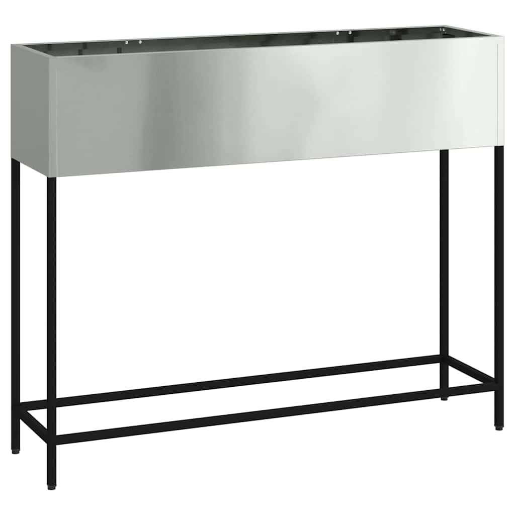 Vidaxl verhoogde tuin plantbak zilver 100 x 26 x 82 cm