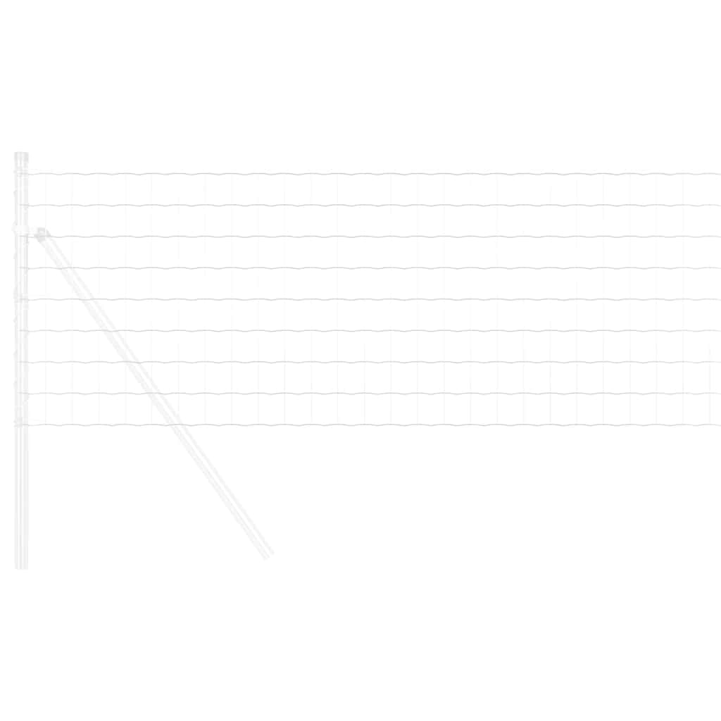 Vidaxl euro hek 0,8 x 10 m pvc-gecoat ijzer