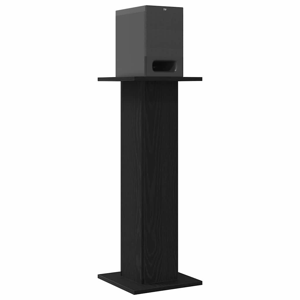 Vidaxl luidspreker standaards 2 pcs zwart eiken 30 x 30 x 80 cm