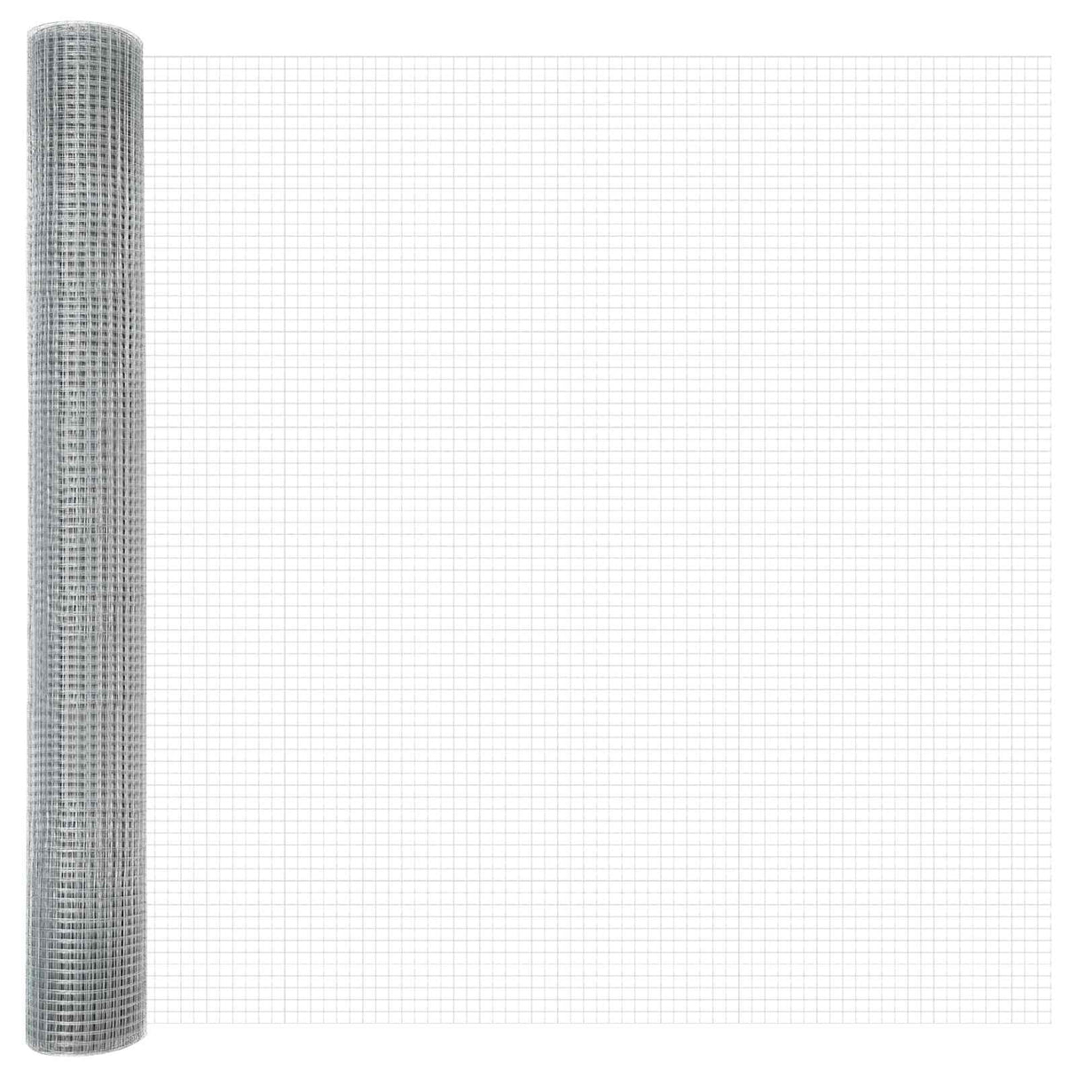 Vidaxl gelaste draadhek zilver 1 x 100 m