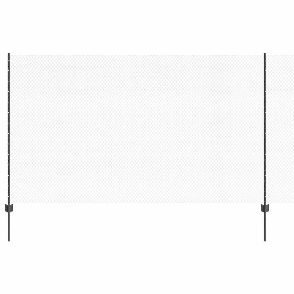 Vidaxl hek met paal grijs 1,4 x 25 m staal