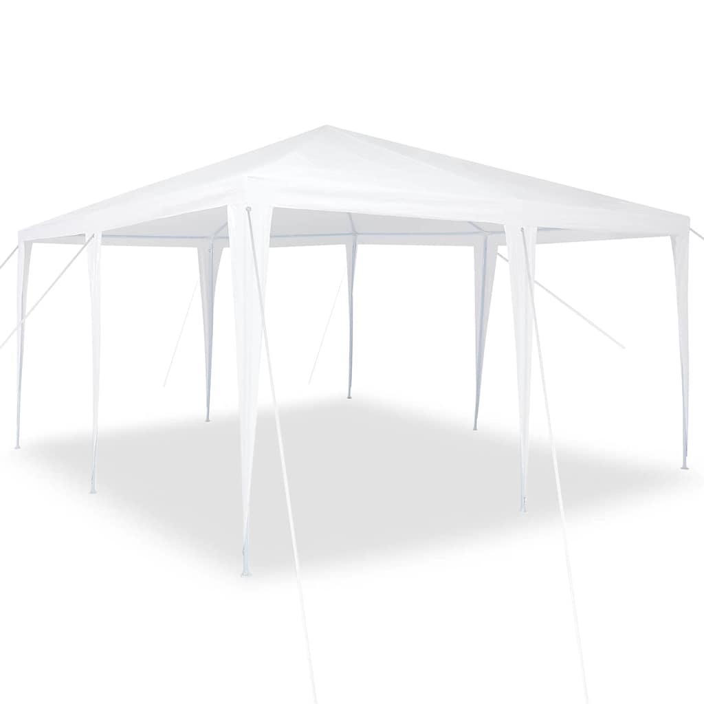 Vidaxl partytent wit 400 x 400 x 266 cm polyethyleen en staal