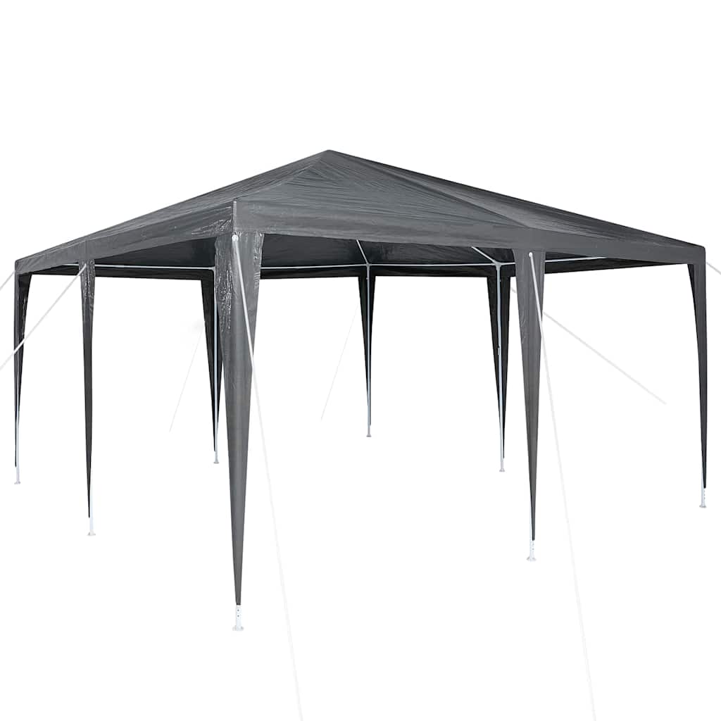 Vidaxl partytent antraciet 400 x 400 x 266 cm polyethyleen en staal