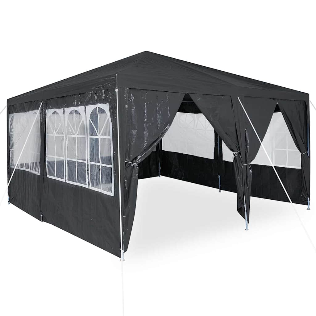 Vidaxl partytent antraciet 400 x 400 x 266 cm polyetheen