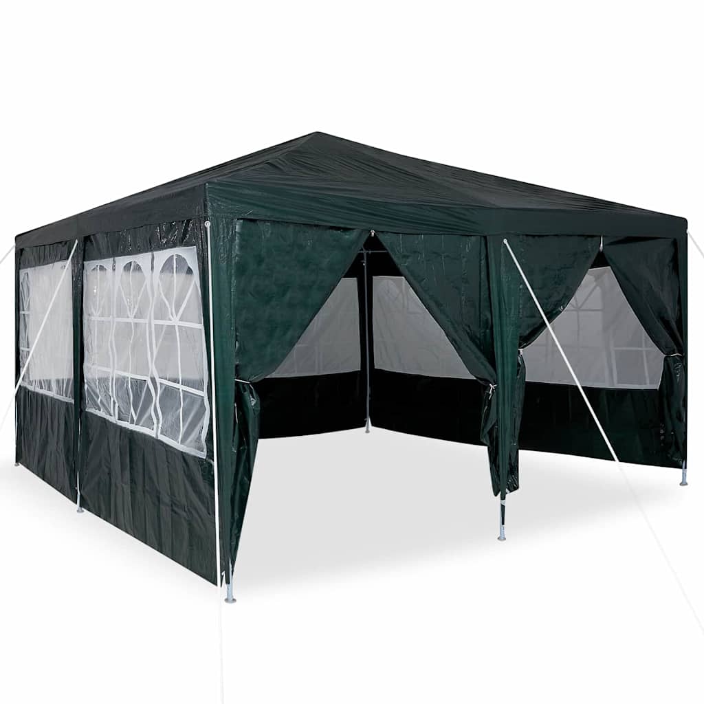 Vidaxl partytent groen 400 x 400 x 266 cm polyetheen