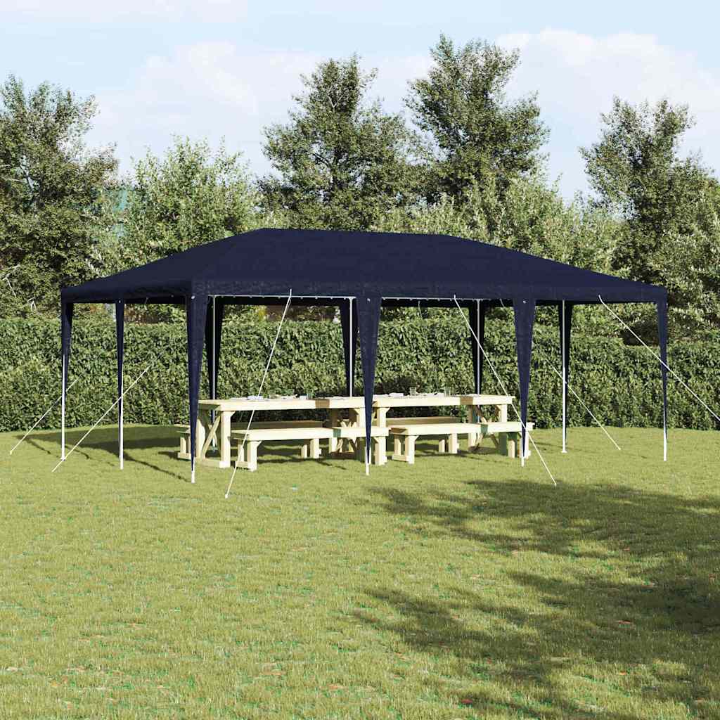 Vidaxl partytent blauw 600 x 400 x 266 cm polyethyleen en staal