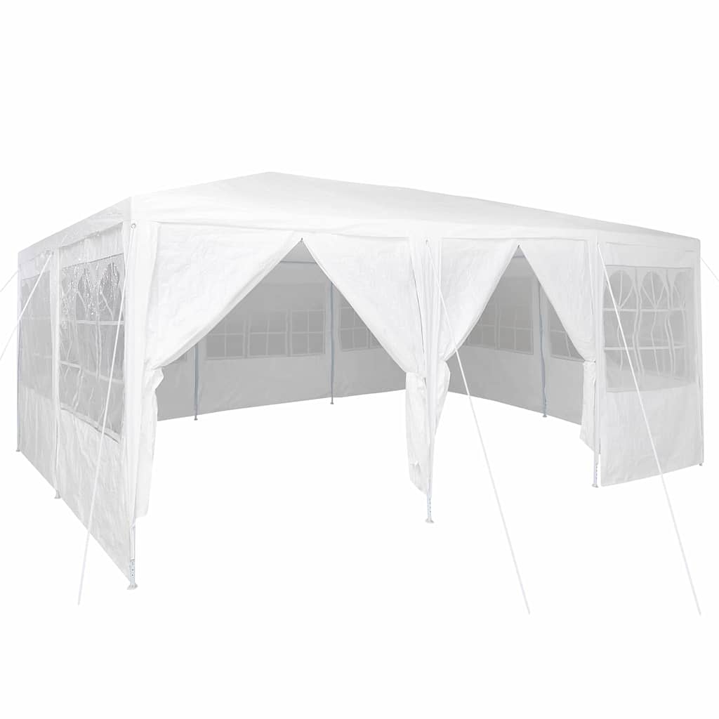 Vidaxl partytent wit 600 x 400 x 266 cm polyetheen