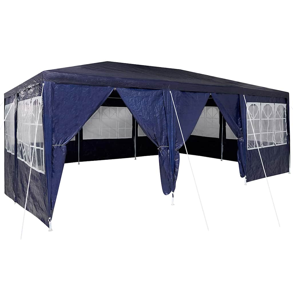 Vidaxl partytent blauw 600 x 400 x 266 cm polyetheen