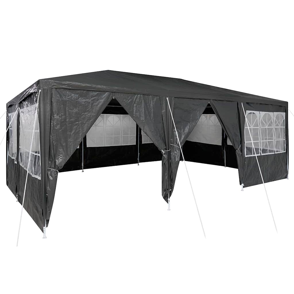 Vidaxl partytent antraciet 600 x 400 x 266 cm polyetheen