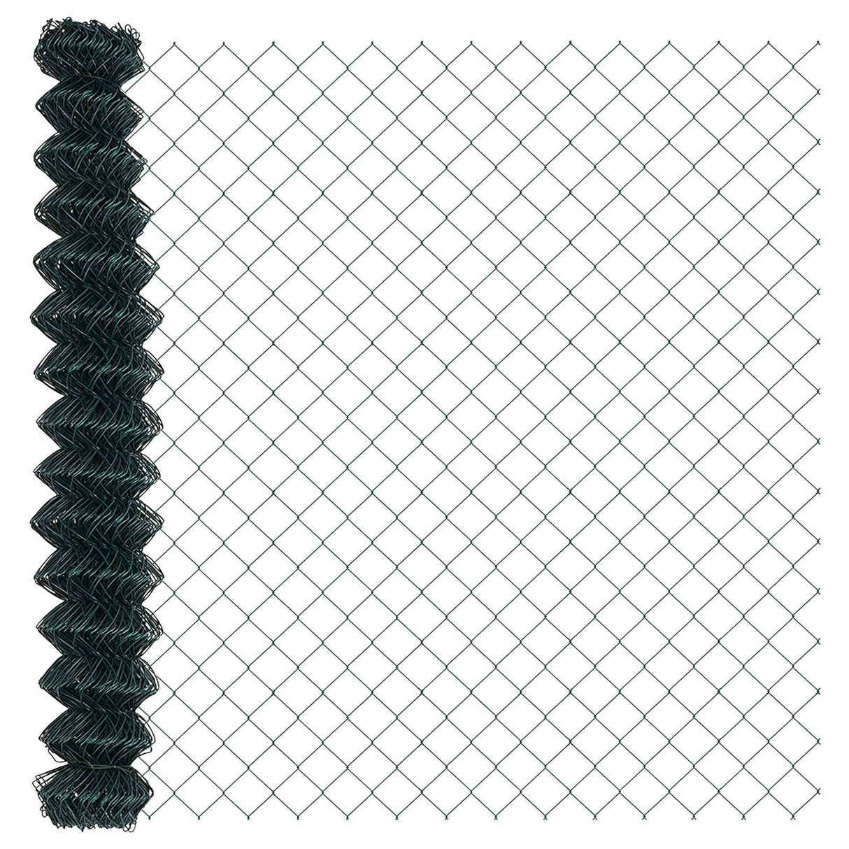 Vidaxl kettenschakelhek groen 10 x 1,6 m staal