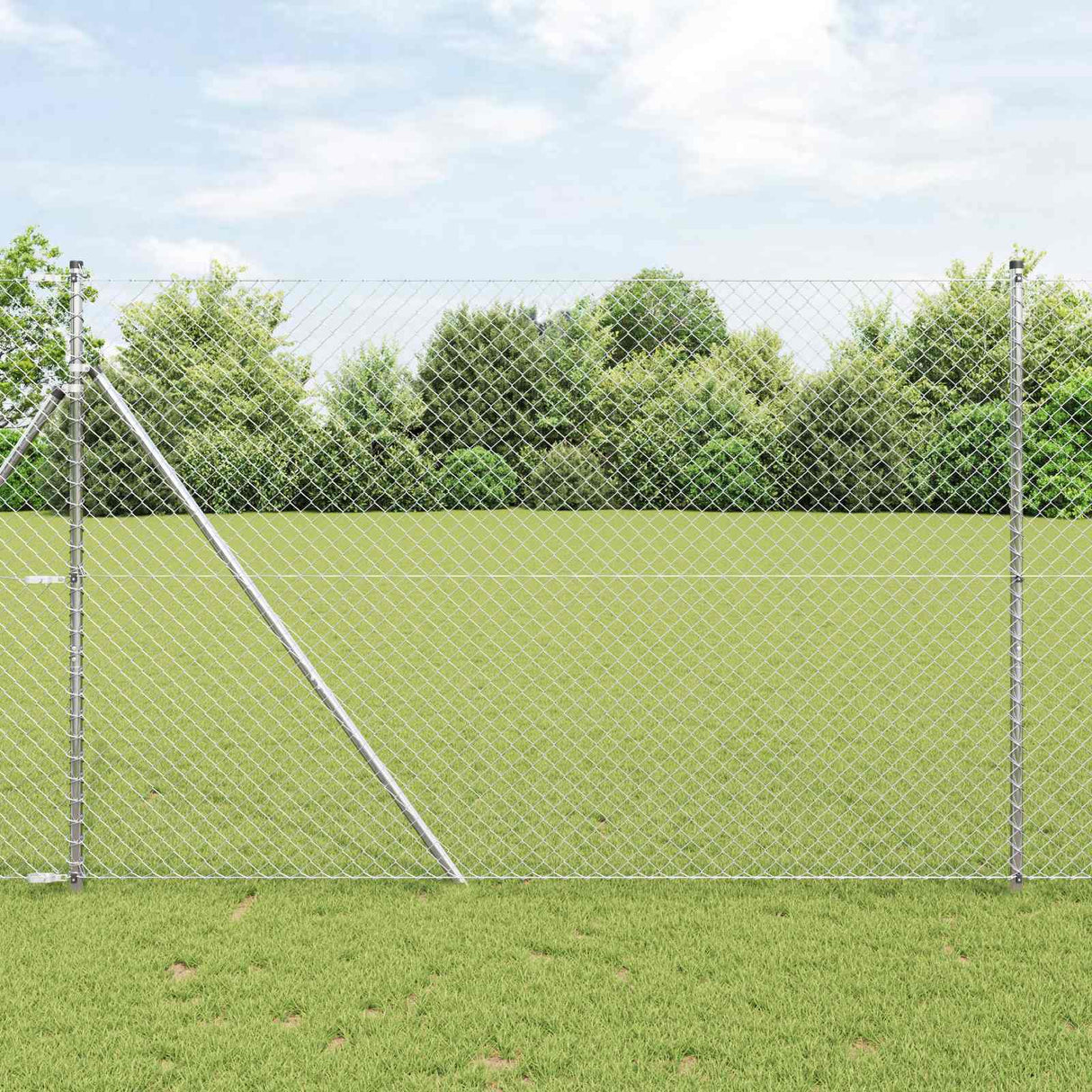 Vidaxl kettenschakelhek zilver 10 x 1,6 m gegalvaniseerd staal