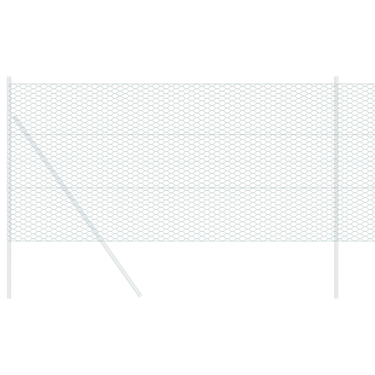 Vidaxl hexagon hek groen 1 x 10 m pvc