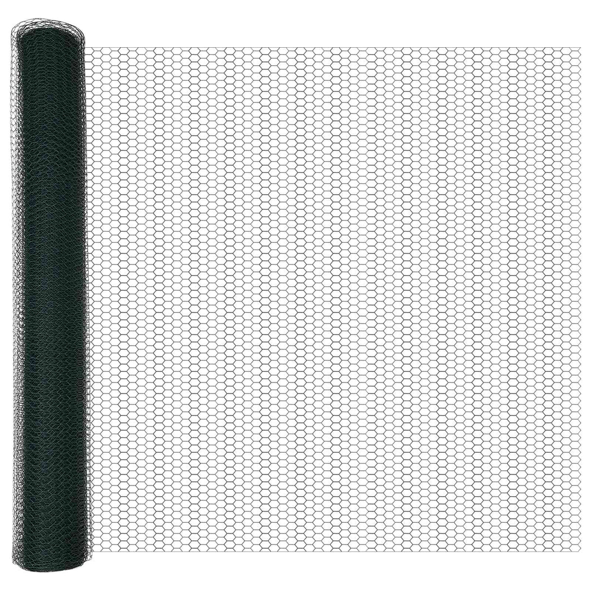 Vidaxl hexagon hek groen 1,4 x 10 m pvc
