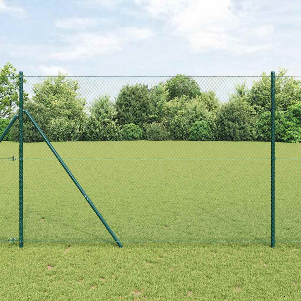 Vidaxl hexagon hek groen 1,5 x 100 m pvc