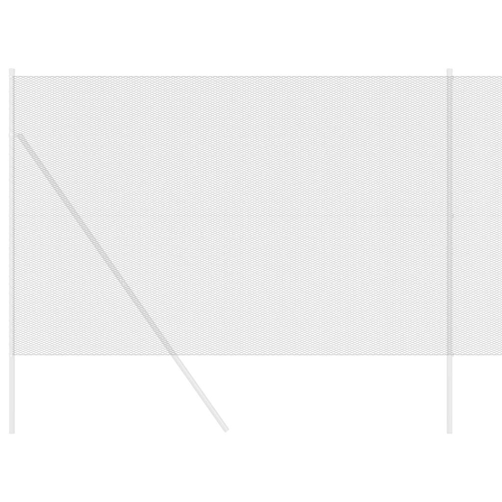 Vidaxl hexagon hek grijs 1,6 x 10 m pvc