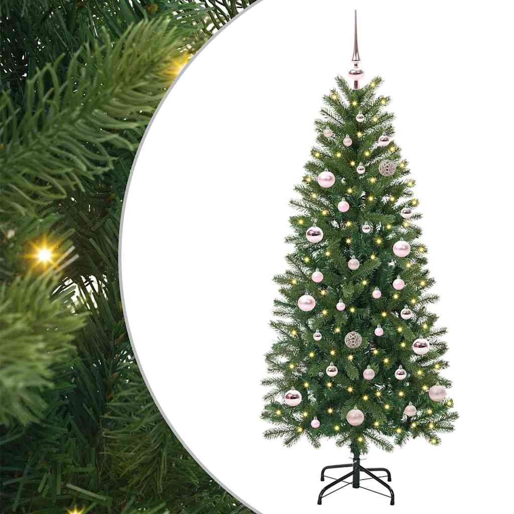 Vidaxl kunstkerstboom met 150 led met standaard groen 150 cm pe en pvc