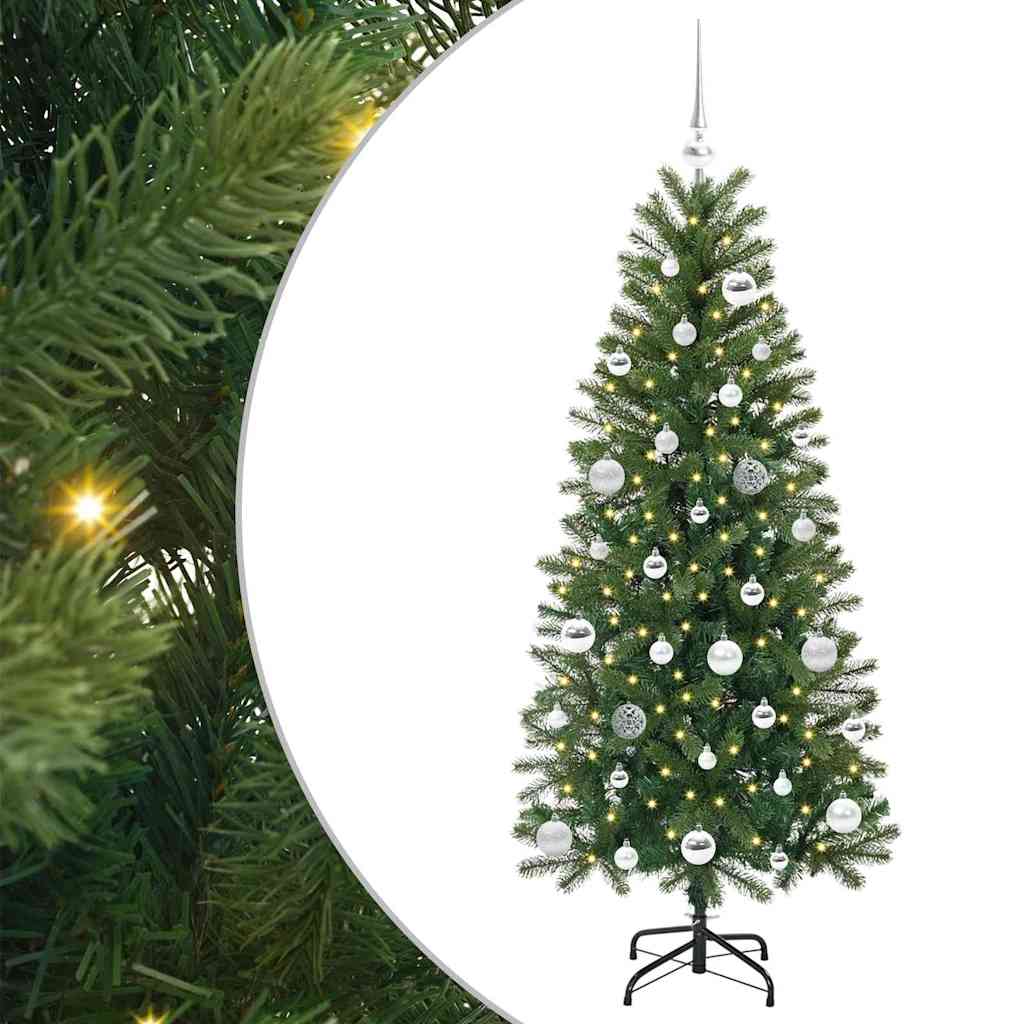 Vidaxl kunstkerstboom met 150 led met standaard groen 150 cm pe en pvc