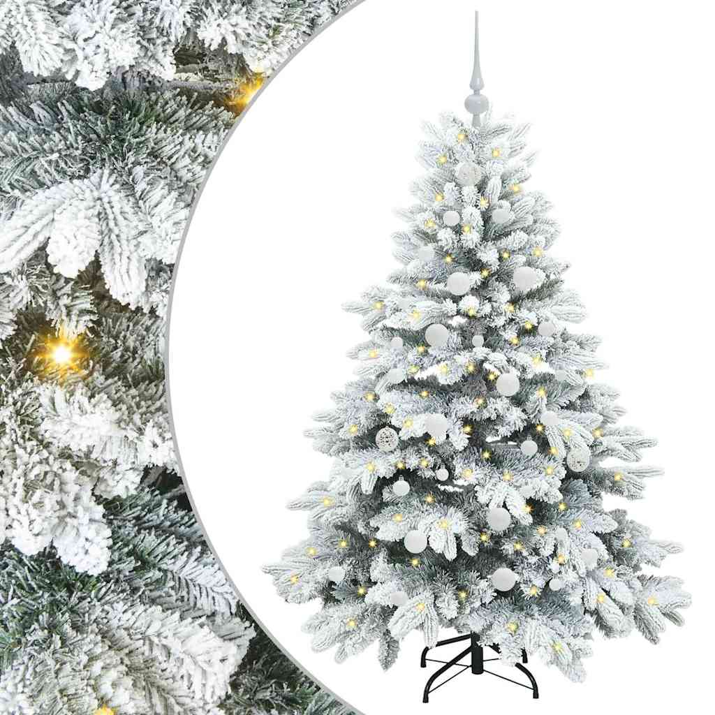 Vidaxl kunstkerstboom met 150 led met standaard wit 150 cm pe en pvc