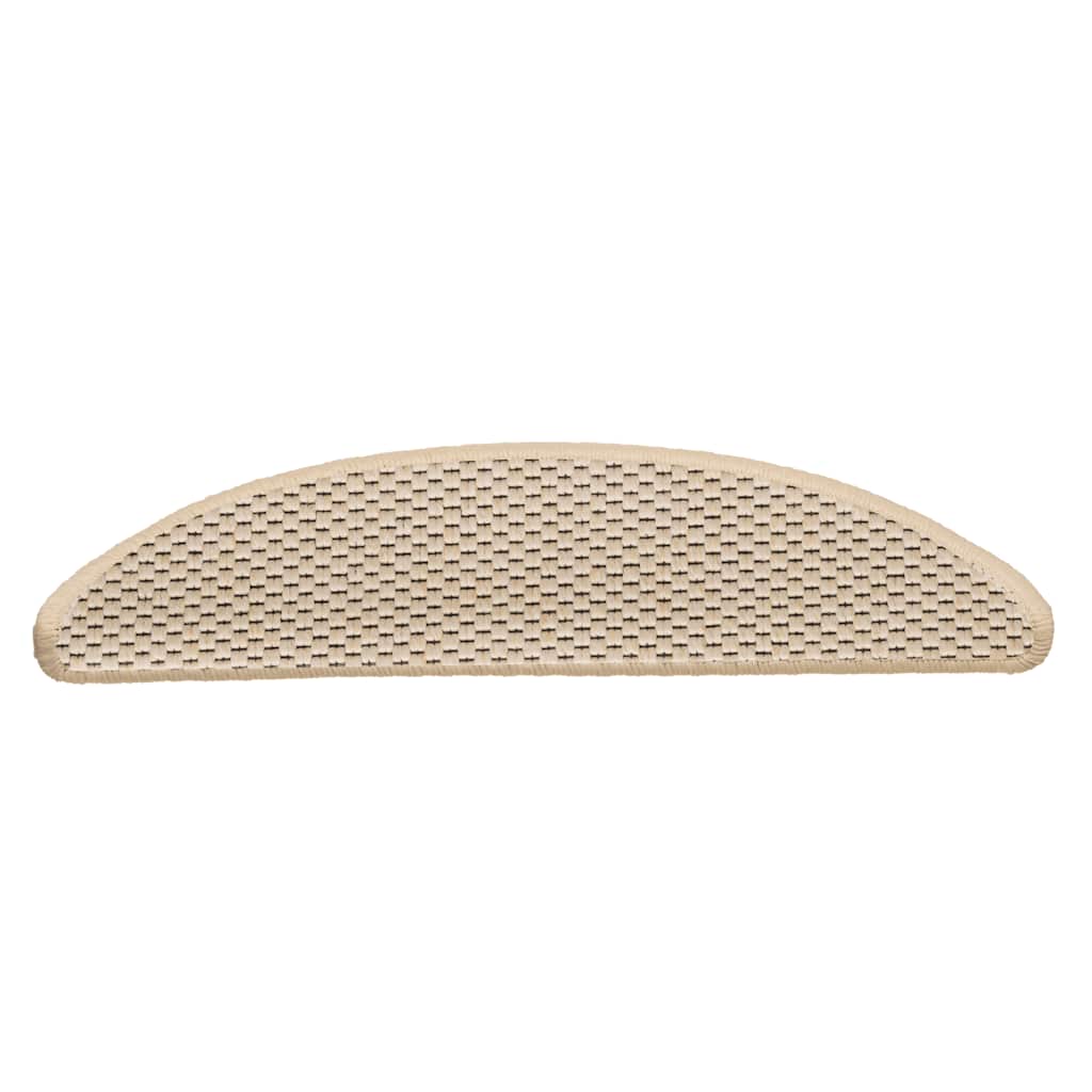 Vidaxl trapmatten zelfklevend sisal-look 30 st 56x17x3 cm berber