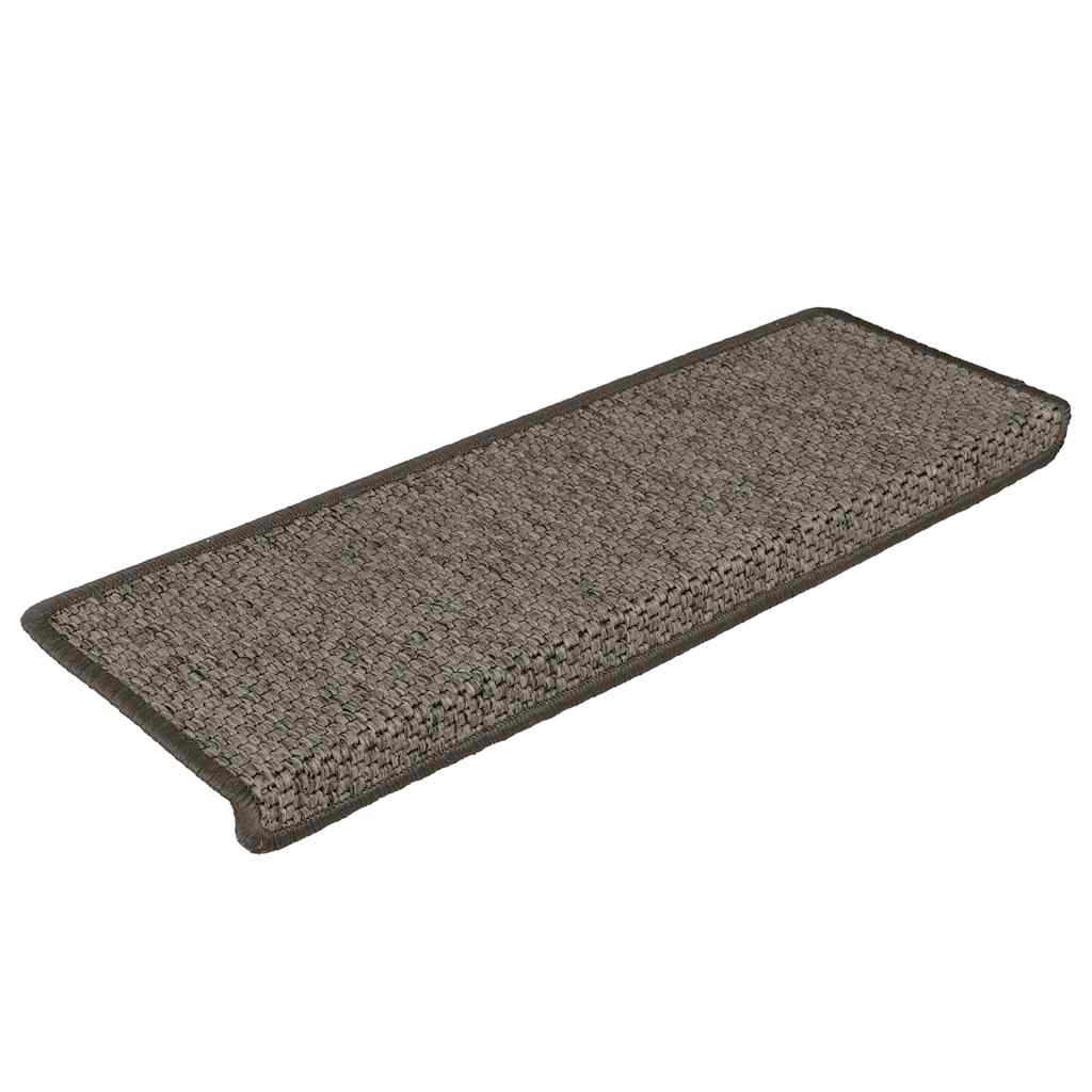 Vidaxl trapmatten zelfklevend sisal-look 30 st 65x21x4 cm grijs beige
