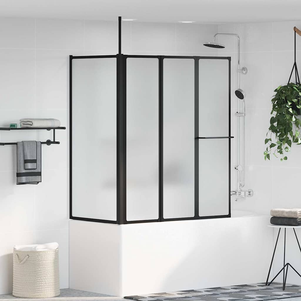 Vidaxl douchescherm wit 120 x 70 x 137 cm aluminium