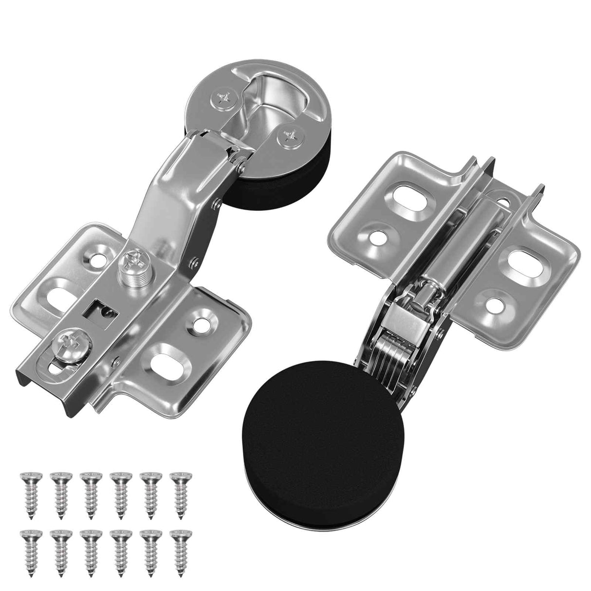 Vidaxl scharnier 2 pcs zilver 35 mm ijzer