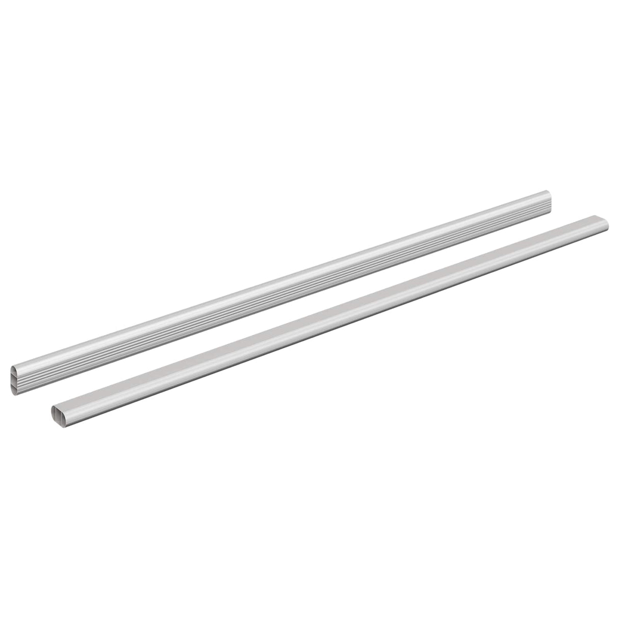 Vidaxl kaststaaf 2 pcs zilver 764 x 15 x 29 mm aluminium legering