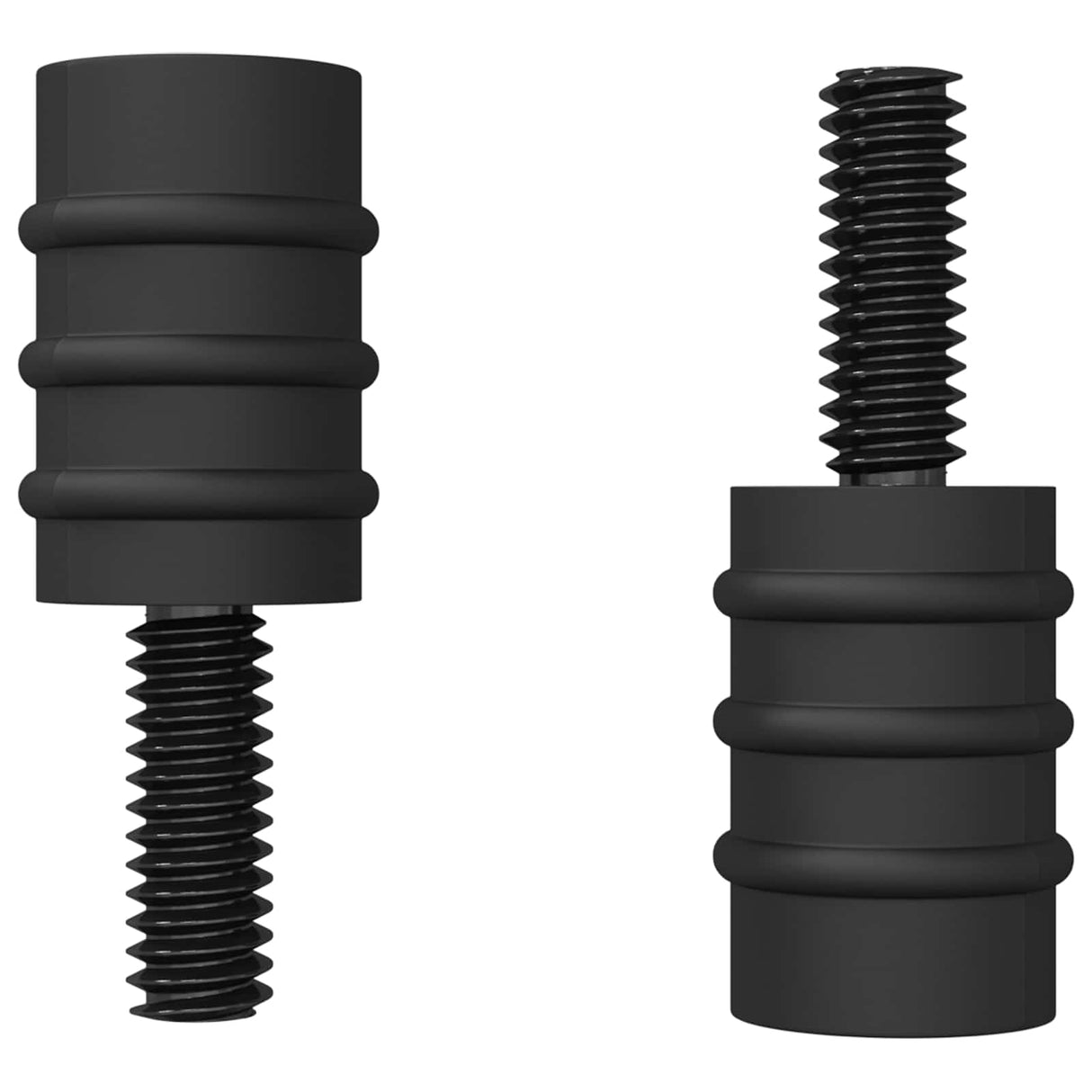 Vidaxl standoff schroef 4865 pcs zwart m4 rubber en staal