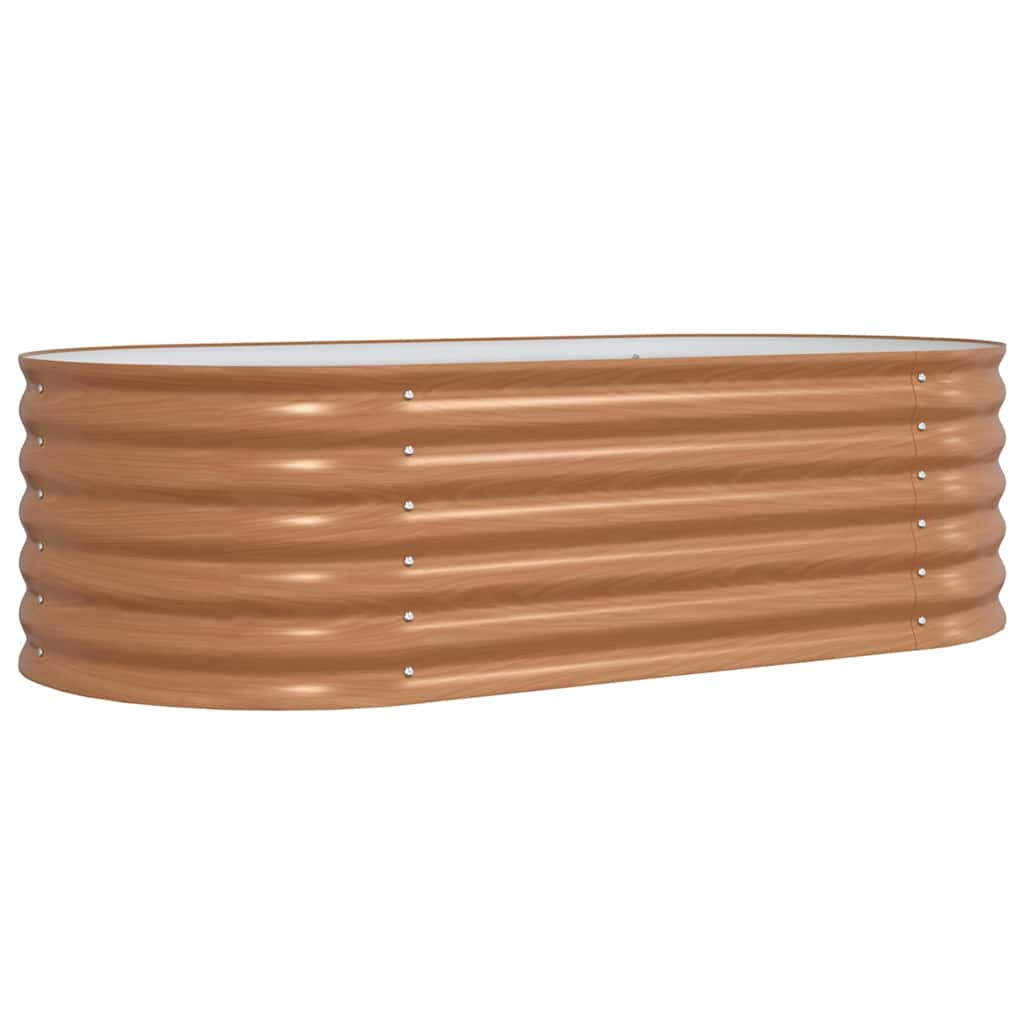 Vidaxl verhoogd bed bruin 160 x 80 x 44 cm staal