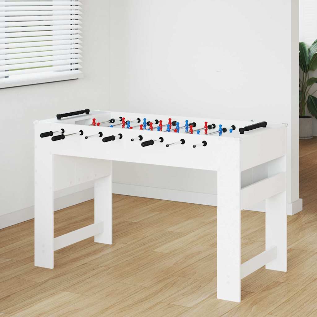 Vidaxl voetbaltafel wit 125 x 60,5 x 80 cm bewerkt hout