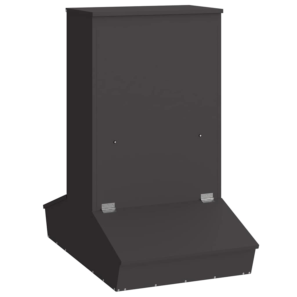 Vidaxl varkensvoeder zwart 82 x 51 x 91,5 cm koudgewalst staal