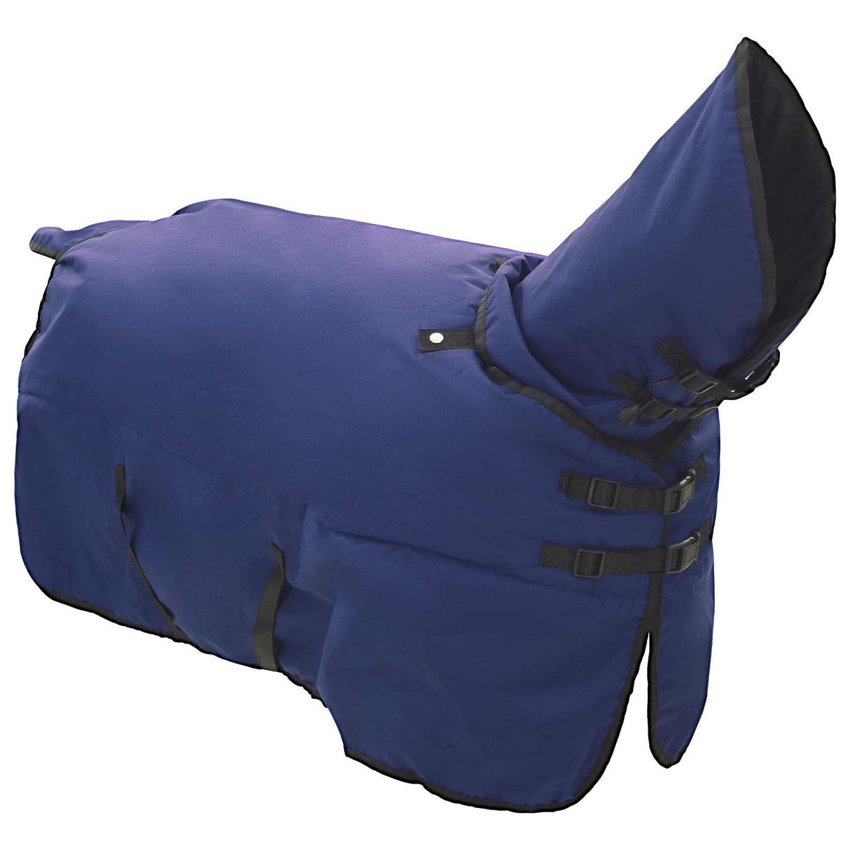 Vidaxl paardendeken donkergroen en zwart 115 cm polyester