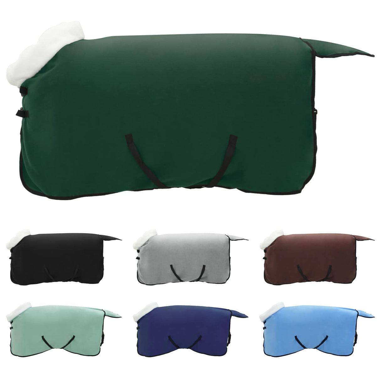 Vidaxl paardendeken volledig donkergroen 95 cm polar fleece