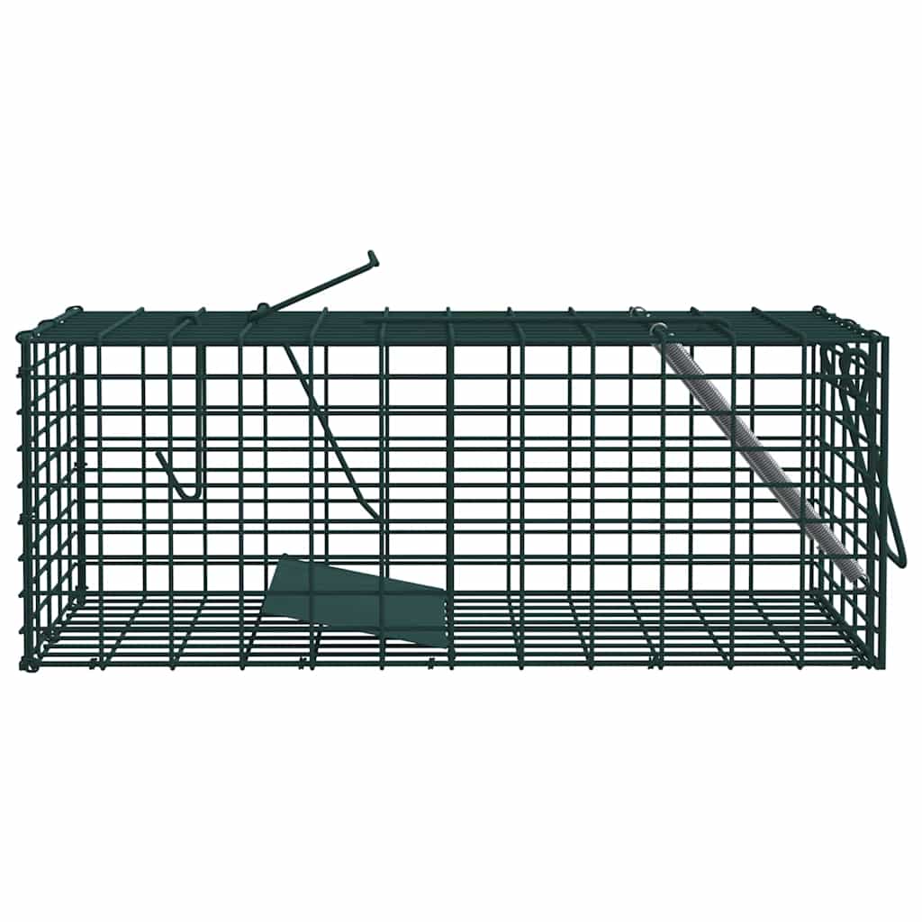 Vidaxl dierenvallen groen 31 x 13 x 12cm staal