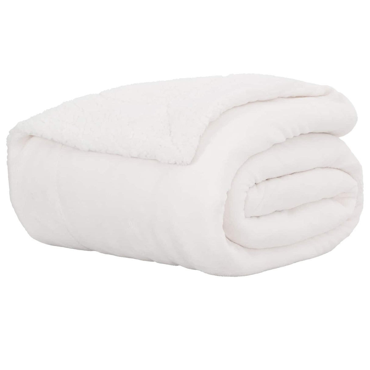 Vidaxl gooi deken wit 240 x 270 cm fleece