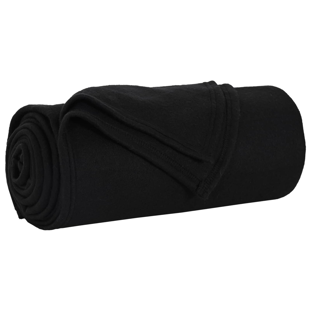 Vidaxl gooi deken zwart 240 x 220 cm fleece