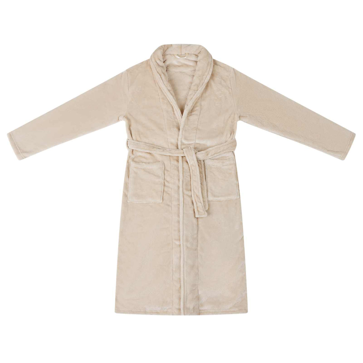 Vidaxl badjas zonder kap beige s flanel