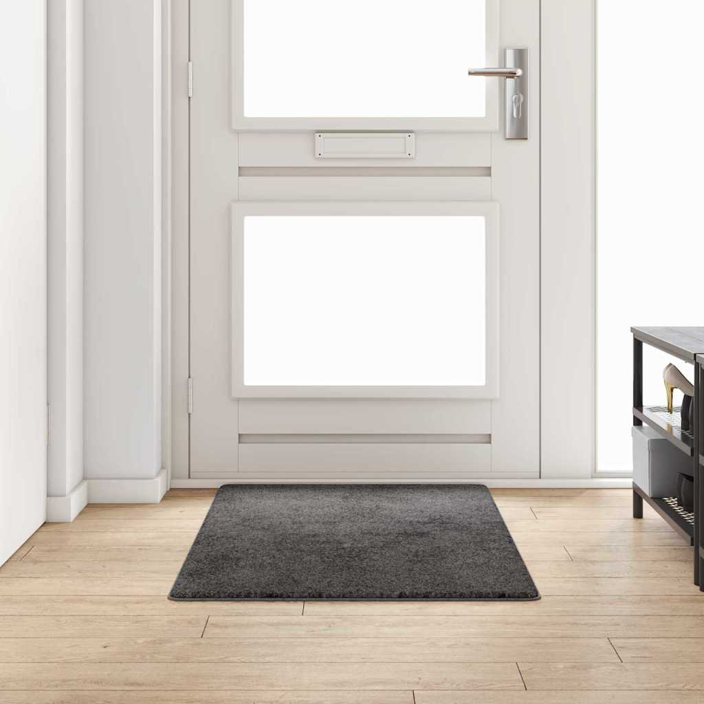Vidaxl tapijt loper grijs 80 x 150 cm 100% polypropylene tuft