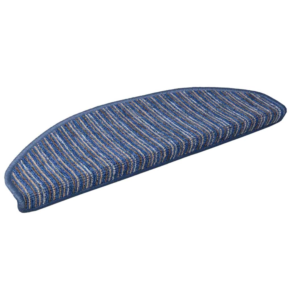 Vidaxl zelfklevende trapmatten 15 pcs blauw 65 x 21 x 4 cm