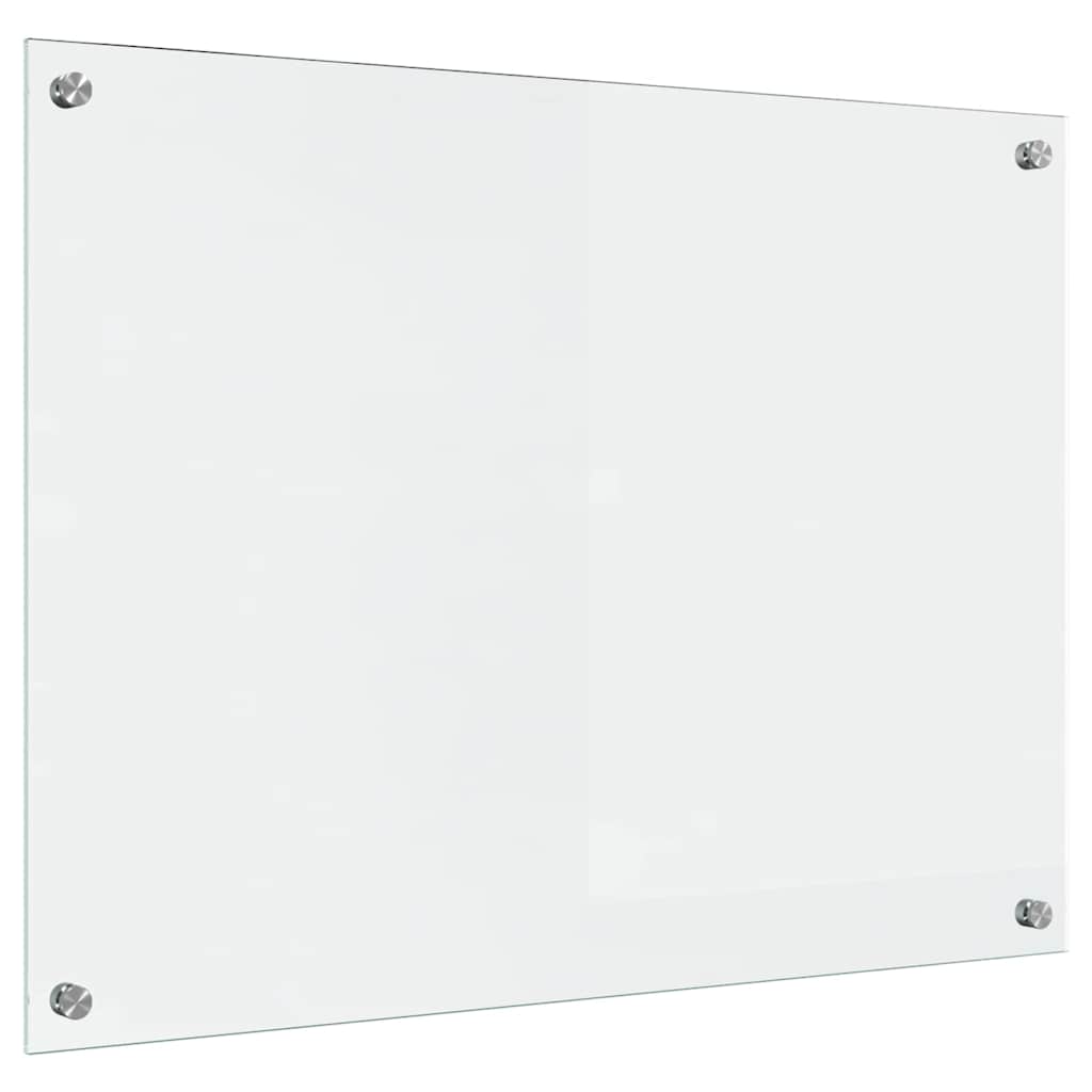 Vidaxl keuken achterwand doorzichtig 80 x 60 cm gehard glas