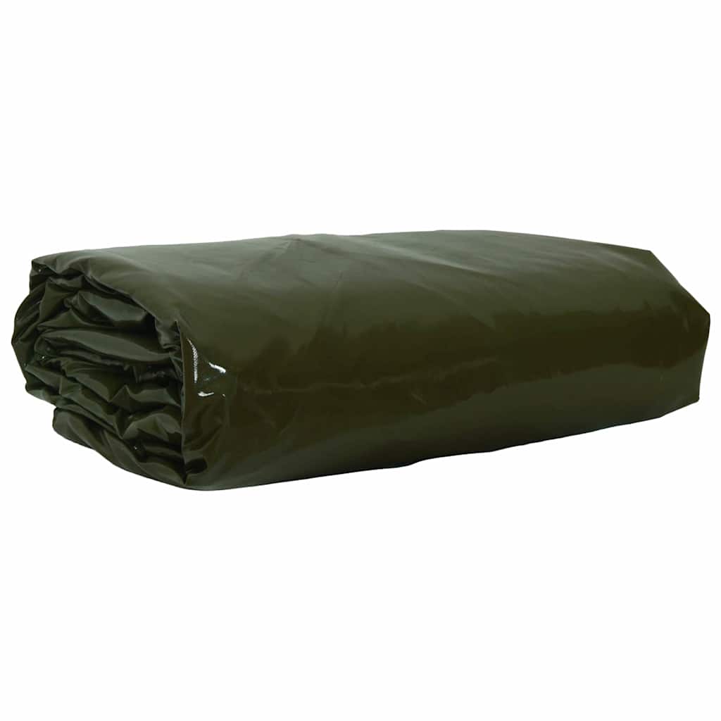 Vidaxl zeil 650g m² olijf groen 4 x 7 m canvas met pvc-coating