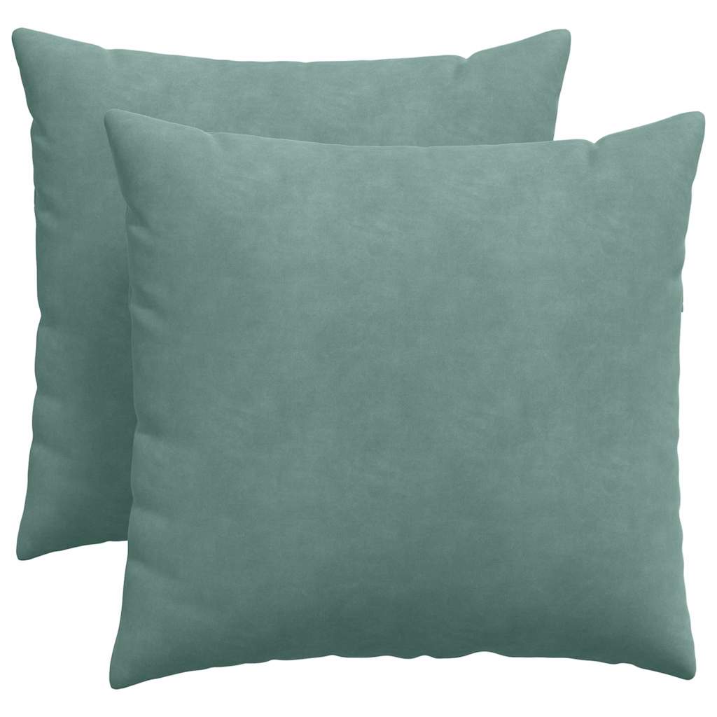 Vidaxl sofa kussens 2 stuks zeegroen 50 x 50 cm cordstof